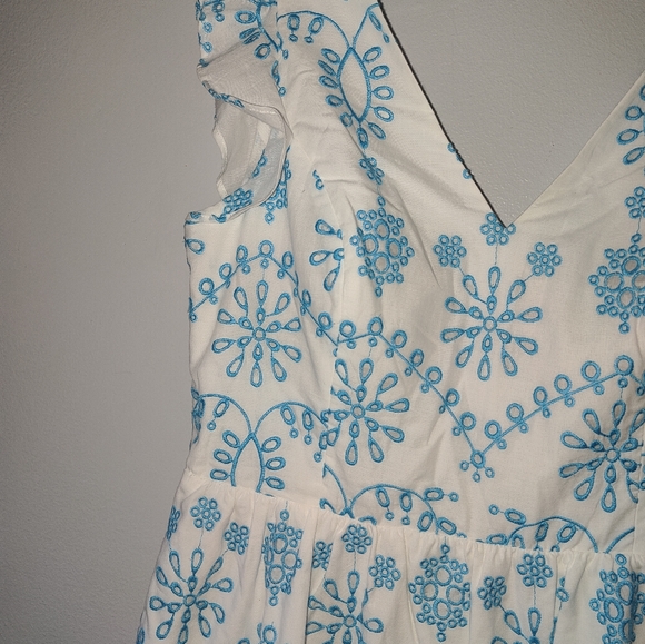 Lilly Pulitzer $328 Lillyanne Neon Turquoise Oasis Tie Back Midi Dress - Picture 7 of 17